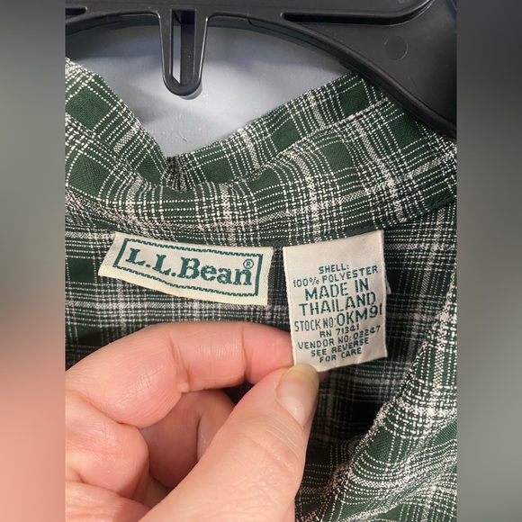 L.L. Bean Men’s Plaid Short Sleeved Button Up Shirt Size XXL 2XL Green Outdoors - Picture 6 of 9